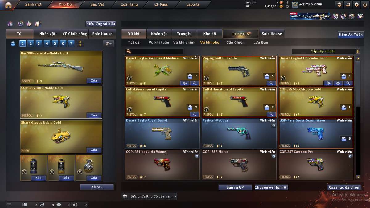 shop acc cf uy tin gia re
